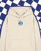 Laden Sie das Bild in den Galerie-Viewer, Organic Oversize Hoodie "Schalke Fans gegen Rassismus" Natural Raw (Stick)