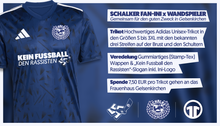 Laden Sie das Bild in den Galerie-Viewer, Adidas-Trikot | Schalker Fan-Ini x Wandspieler | Gemeinsam für den guten Zweck in Gelsenkirchen