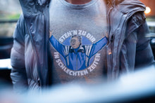 Laden Sie das Bild in den Galerie-Viewer, Steh'n zu dir in schlechten Zeiten | Graumeliert | Organic Shirt
