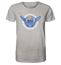 Laden Sie das Bild in den Galerie-Viewer, Steh'n zu dir in schlechten Zeiten | Graumeliert | Organic Shirt
